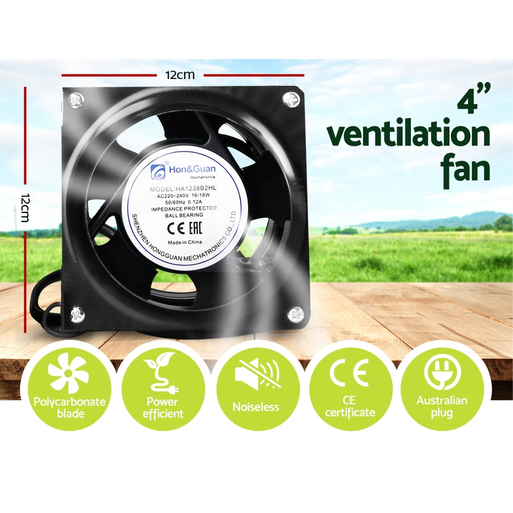 Greenfingers Grow Tent 1000W LED Grow Light 120X120X200cm Mylar 4 Ventilation"