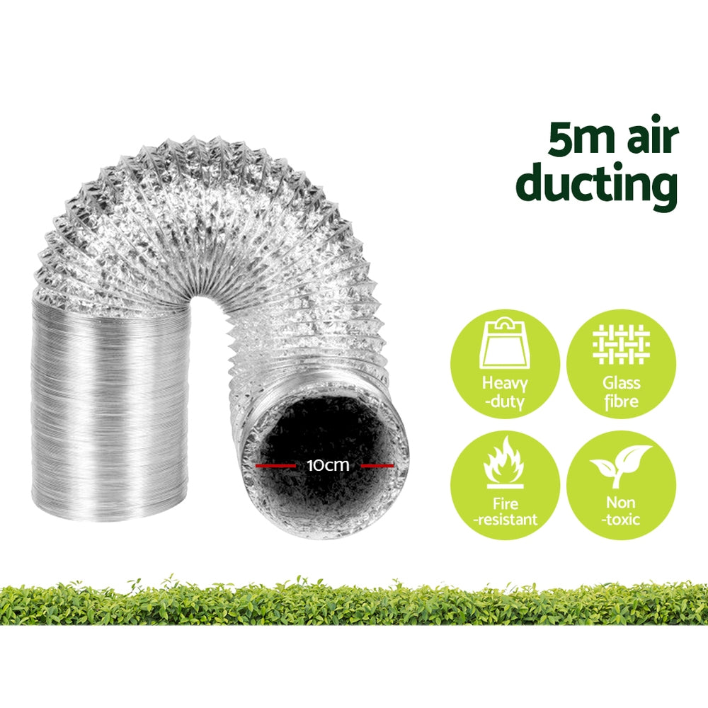 Greenfingers Grow Tent 1000W LED Grow Light 120X120X200cm Mylar 4 Ventilation"