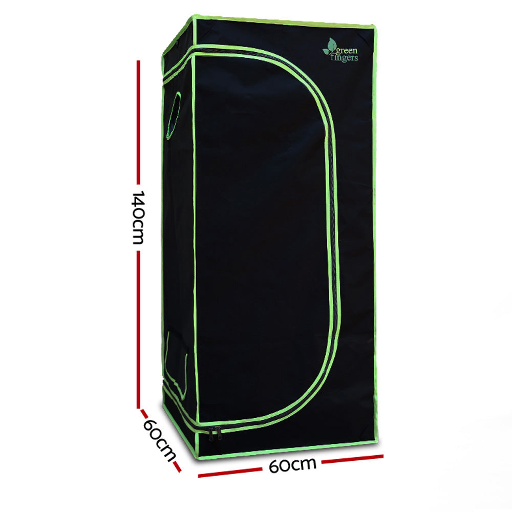 Greenfingers Grow Tent 600W LED Grow Light 60X60X140cm Mylar 4 Ventilation"