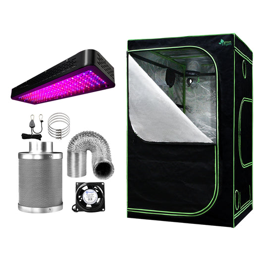 Greenfingers Grow Tent 2000W LED Grow Light 120X120X200cm Mylar 6 Ventilation"