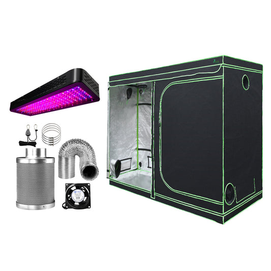 Greenfingers Grow Tent 2000W LED Grow Light 240X120X200cm Mylar 6 Ventilation"