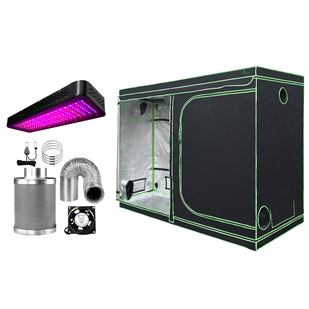 Greenfingers Grow Tent 2000W LED Grow Light 280X140X200cm Mylar 6 Ventilation"