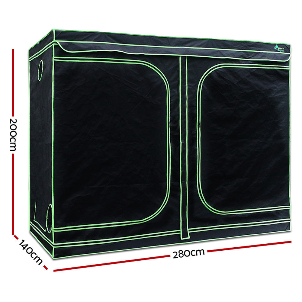 Greenfingers Grow Tent 2000W LED Grow Light 280X140X200cm Mylar 6 Ventilation"